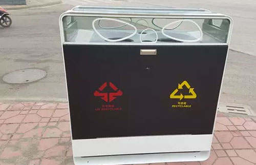 成都高大上果皮箱:有WiFi,靠太陽(yáng)能工作